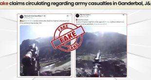 illustrating the fight against Ganderbal attack fake news.
