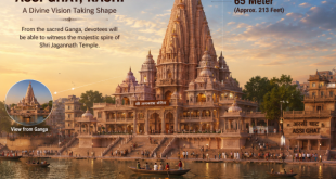 Visual of the proposed Jagannath Corridor spire at Assi Ghat