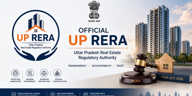 Official UP RERA Regulatory Authority branding representation