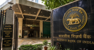 Reserve Bank of India RBI headquarters building entrance in Mumbai representing official Indian financial regulation and national currency forex reserves.