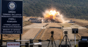 A secure testing range at the DRDO Terminal Ballistics Research Laboratory TBRL in Ramgarh Haryana during a controlled defense trial.
