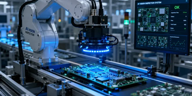 Automated AI inspection in electronics factory