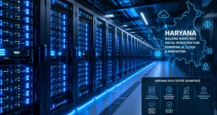 Futuristic Haryana data center corridor